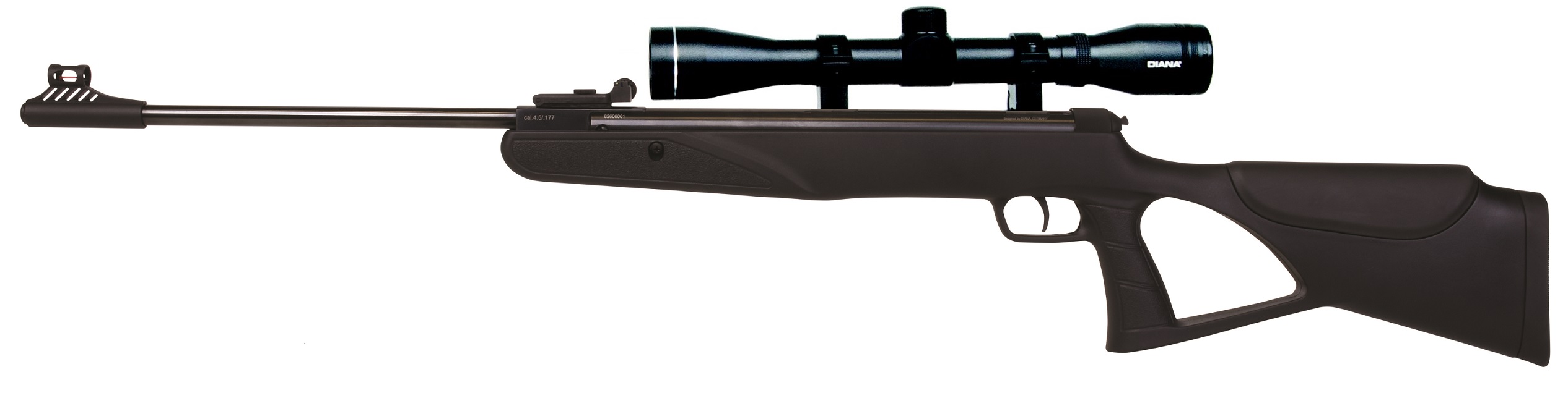 Pack Carabine à Plombs B.O. noir Cal 4.5 mm - de 20 Joules