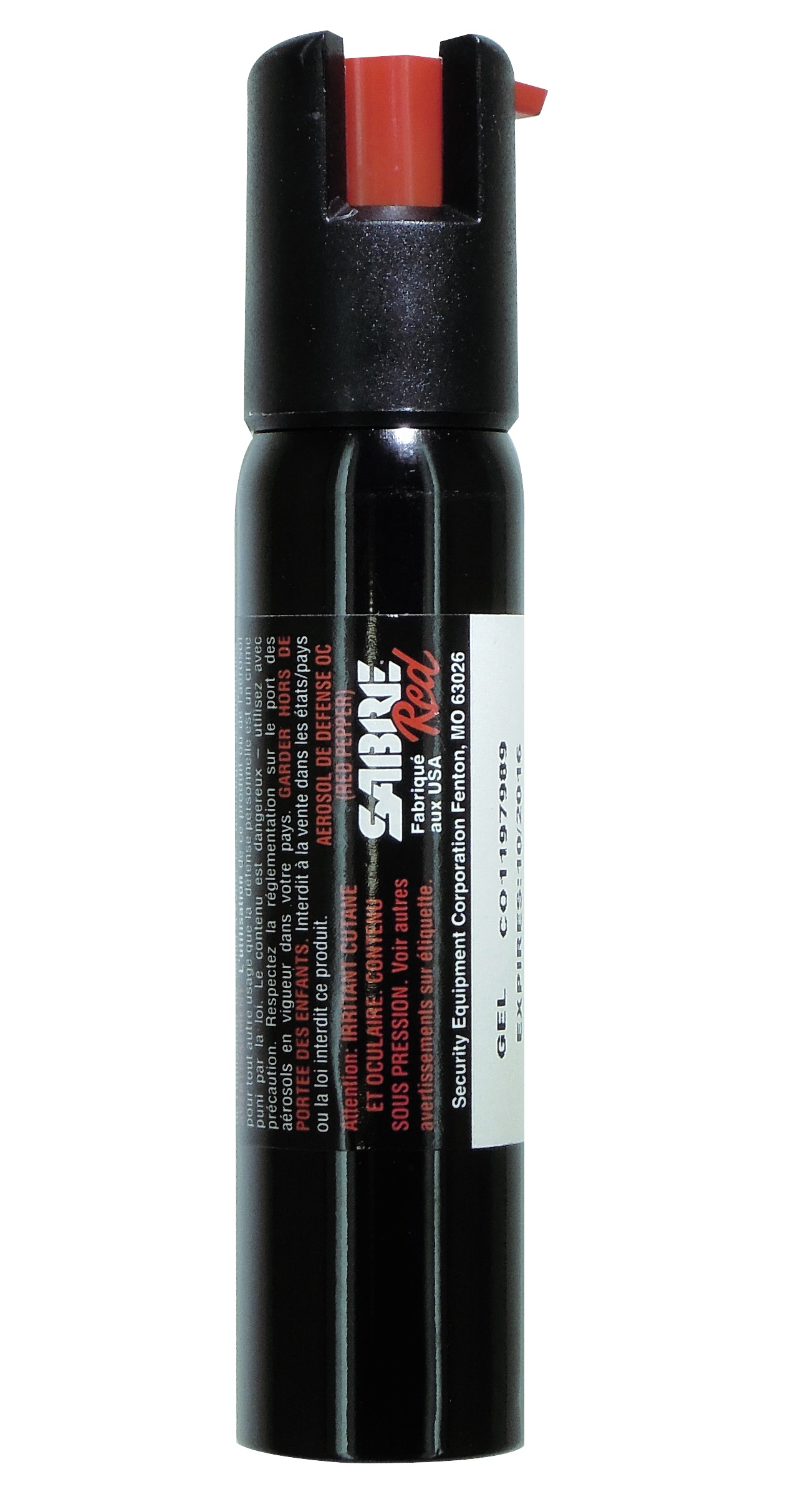 Sabre Red spray de défense poivre 60 ml + colorant rouge
