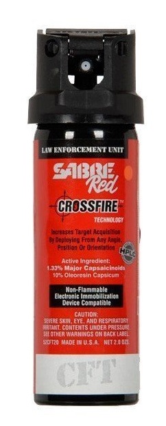 Sabre Red spray de défense poivre 60 ml + colorant rouge
