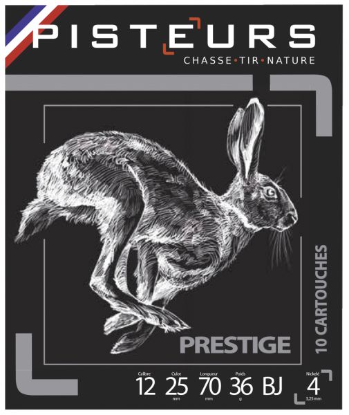 Cartouches PISTEUR Prestige Nickelé cal.12/70 36gr n°4 (boite de 10)