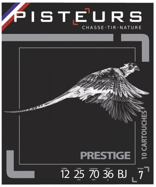 Cartouches PISTEUR Prestige Nickelé cal.12/70 36gr n°7 (boite de 10)