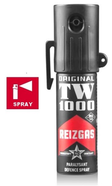 Bombe lacrymogène de poche Gaz CS Lady TW1000 - 15 ml