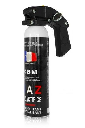 Pack x3 bombe lacrymogène gel cs 70 avec poignee 100ml - Roumaillac