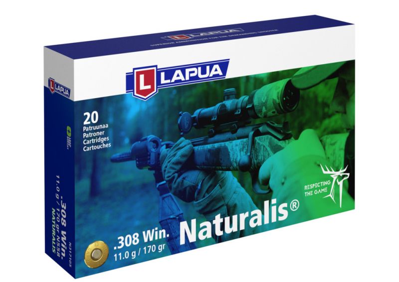 LAPUA cal.308 Win NATURALIS 170gr - 11 grammes /20