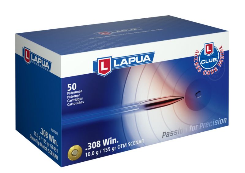 LAPUA cal.308 Win OTM SCENAR 155gr - 10 grammes /50