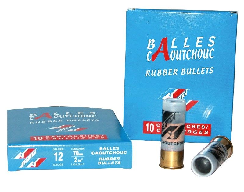 Balles de défense caoutchouc RUBBER BULLETS cal.12/70