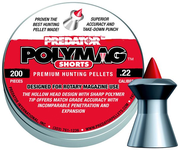 Plombs cal.5,5mm PREDATOR SHORT ''Premium Hunting Pellets'' (1,03 gr) Spécial chargeur court /200
