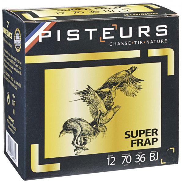 Cartouches PISTEUR Super Frap cal.12/70 36gr - n°7 (boite de 25)