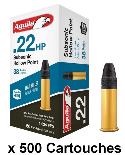AGUILA 22lr Subsonic "Hollow Point" /500