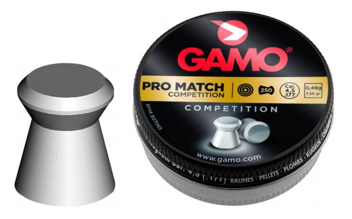Plombs cal.4,5mm Gamo PRO MATCH Competition (0.49gr) /500