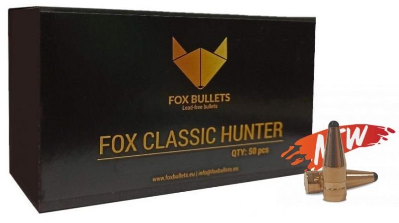 Ogives Sans Plomb FOX Classic Hunter cal.7mm (7.2mm) 145gr /50