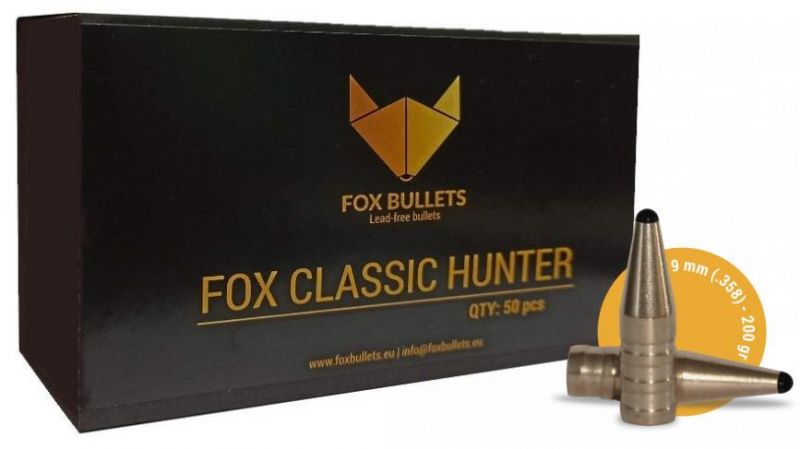 Ogives Sans Plomb FOX Classic Hunter cal.338 (8.5mm) 210gr /50