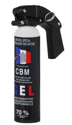 Bombe lacrymogène Gel CS 70 CBM - 100ml avec poignée