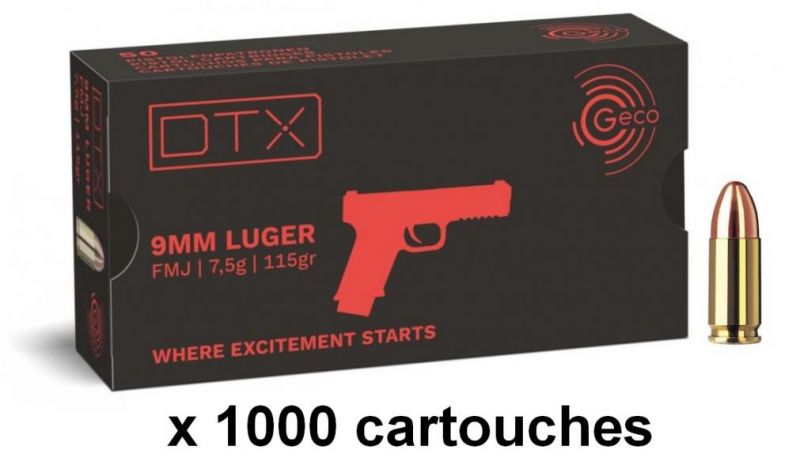 GECO cal.9mm PARA DTX FMJ (115gr) /1000