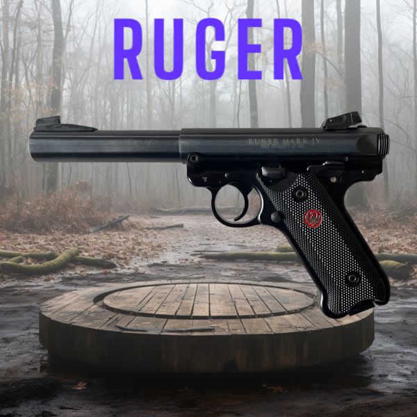 Pistolet RUGER MARK IV Compétition à Percussion Annulaire calibre 22Lr