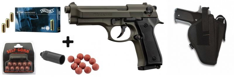 50 cartouches à blanc Walther 9 mm PAK (Pistolet) - Armurerie Centrale
