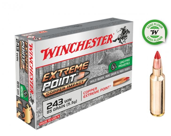 WINCHESTER cal.243 Win Extreme Point Copper Impact 85 grains - 5.51 grammes /20