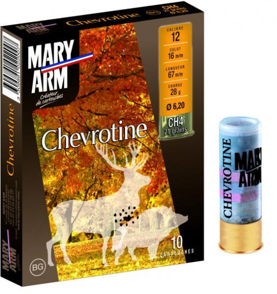 Chevrotines 21 grains MARY ARM cal.12/70 (boite de 10)