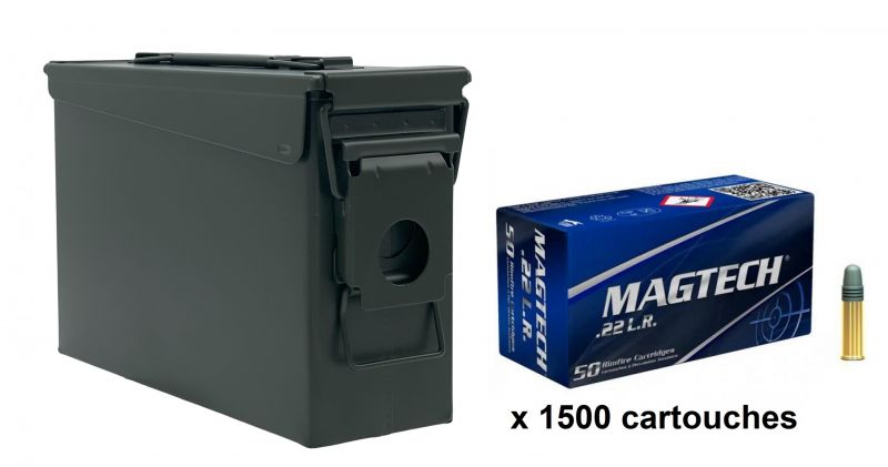 MAGTECH Standard LRN cal.22 Lr / Caisse Olive 1500 cartouches