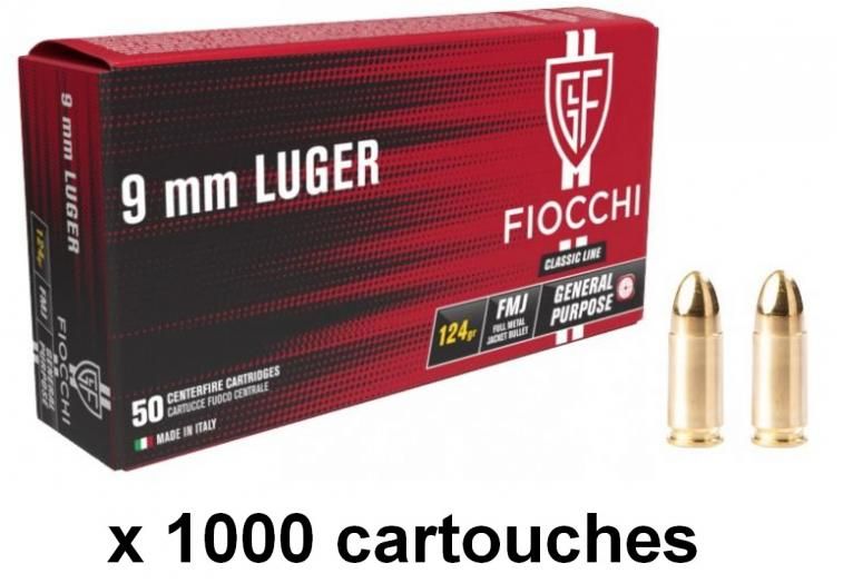 FIOCCHI cal.9mm PARA FMJ /1000