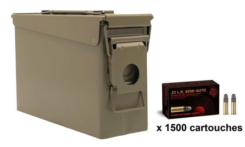 GECO 22 Lr Semi-Auto /Caisse TAN 1500 cartouches